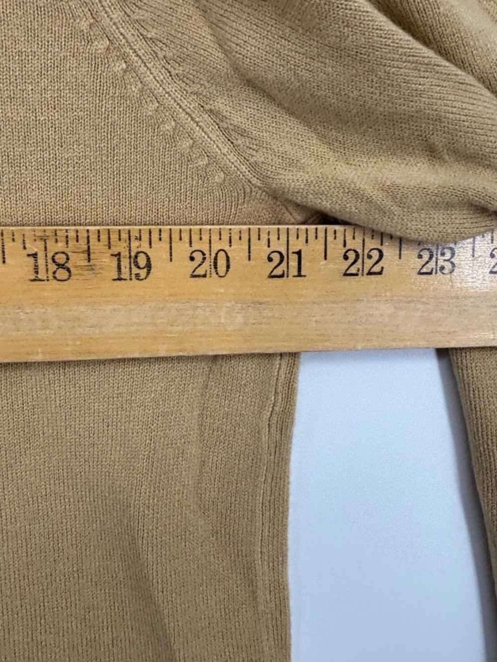 Sag Harbor Womens Large Mock Neck Sweater Camel Fine Gauge Long Sleeve Vintage - Picture 8 of 9